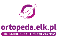 Logo firmy GABINET ORTOPEDYCZNY lek. Karol Busz ORTOPEDA.ELK.PL 570 767 112