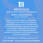 KANCELARIA RADCY PRAWNEGO "ARTICULUS"ANNA ŁABAZIEWICZ