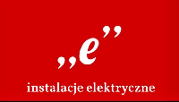 "e" instalacje elektryczne Piotr Wiaderek logo