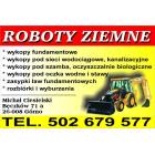 Roboty Ziemne Koparko-Ładowarka Koparka Kielce