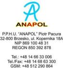 ANAPOL Przedsiębiorstwo Produkcyjno Handlowo Usługowe Piotr Pacura logo