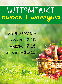 WITAMINKI OWOCE i WARZYWA Artur Suwała logo