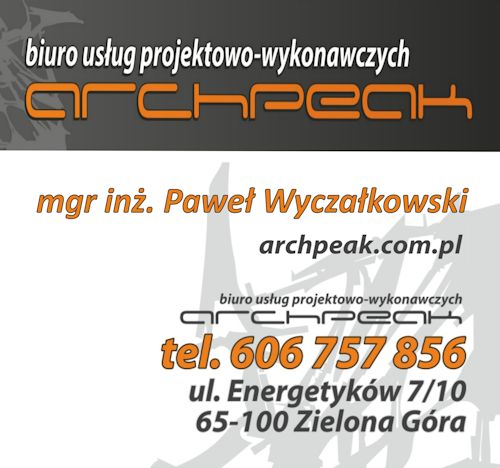 BIURO USŁUG PROJEKTOWO WYKONAWCZYCH ARCHPEAK PAWEŁ WYCZAŁKO