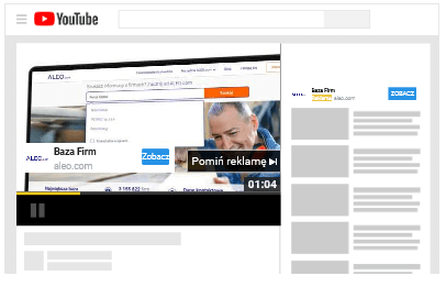Podgląd reklamy YouTube w Google Ads